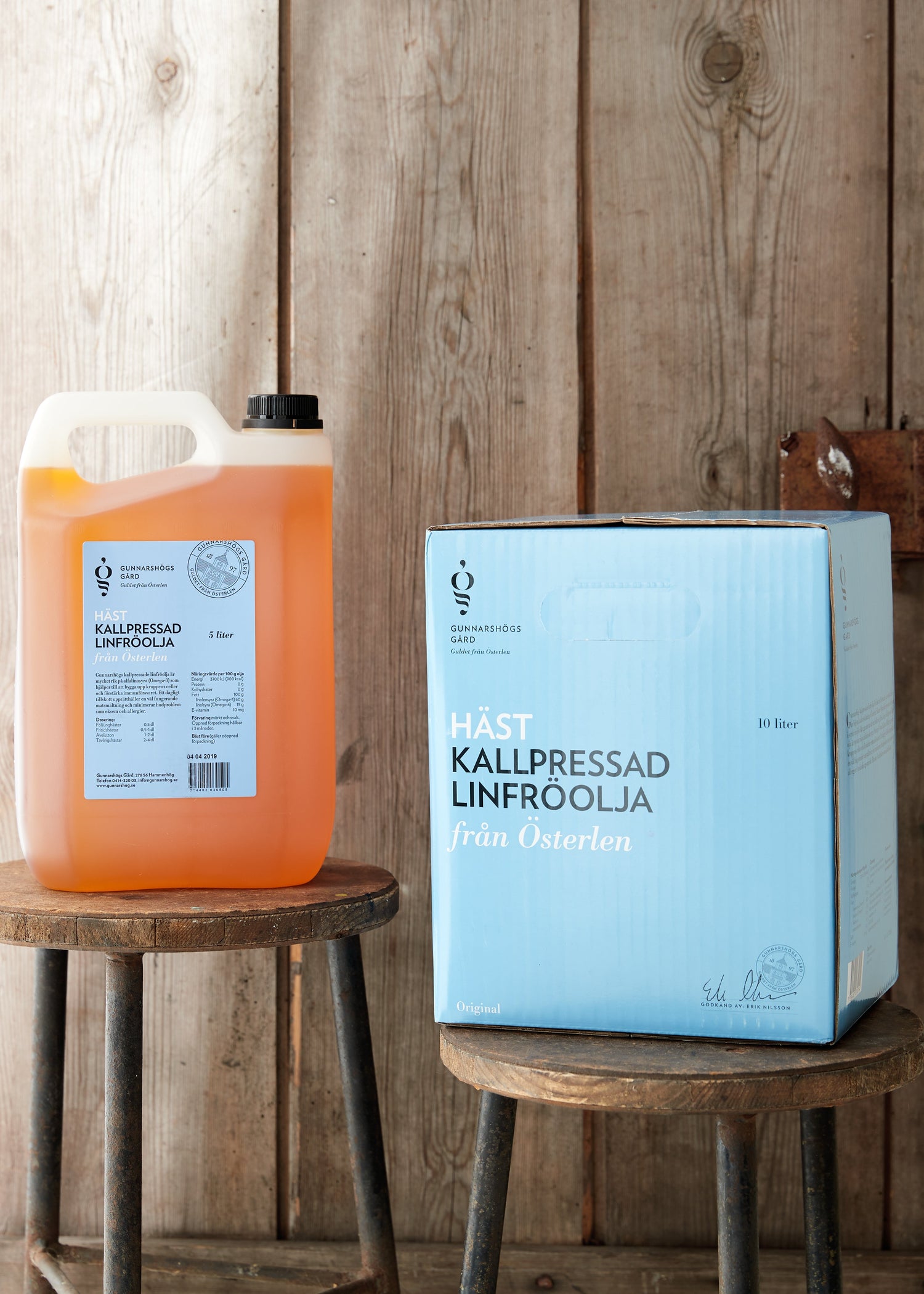 Kallpressad Linfröolja till häst - Gunnarshögs Gård