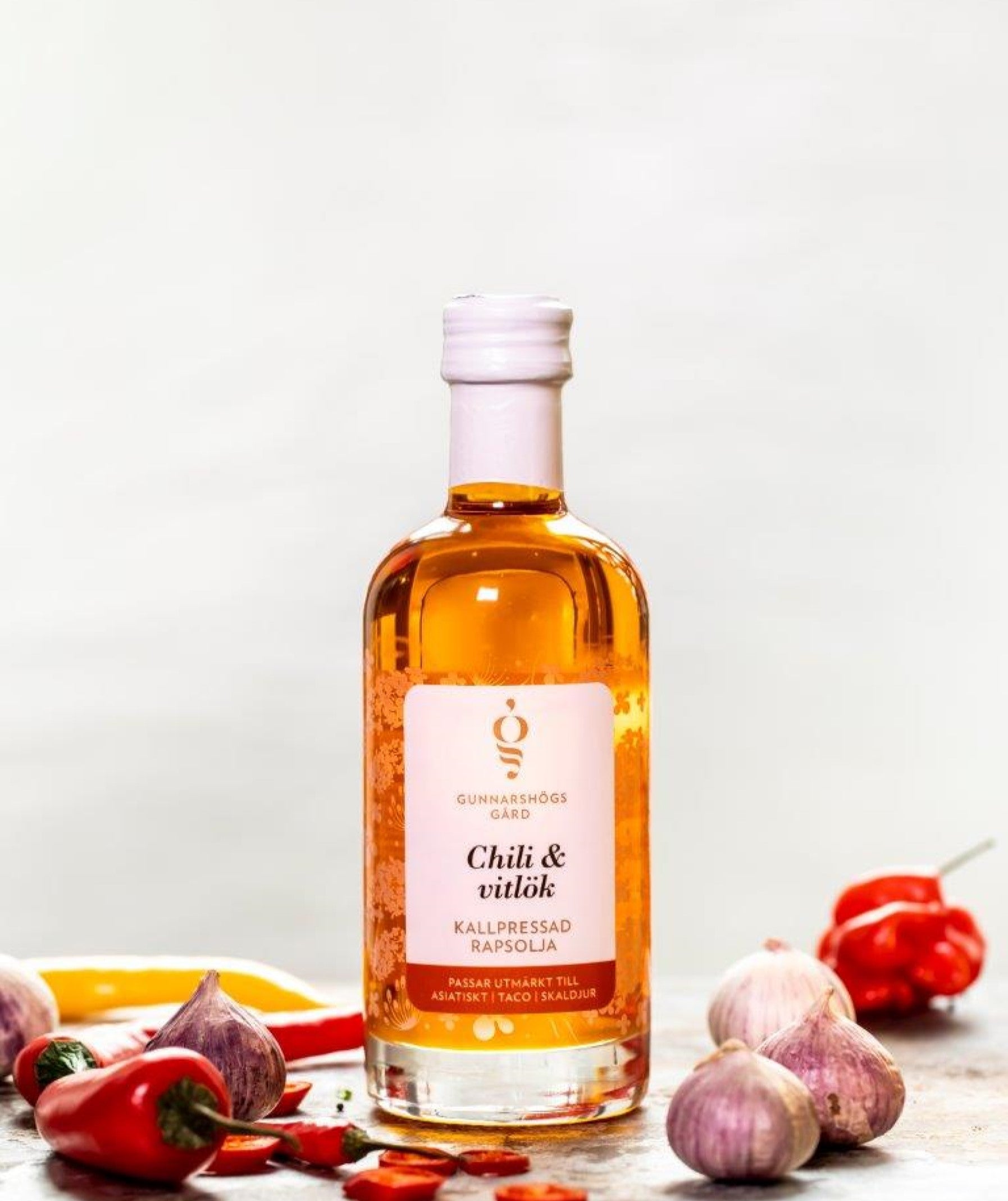 Rapsolja Chili & Vitlök 0,25 L