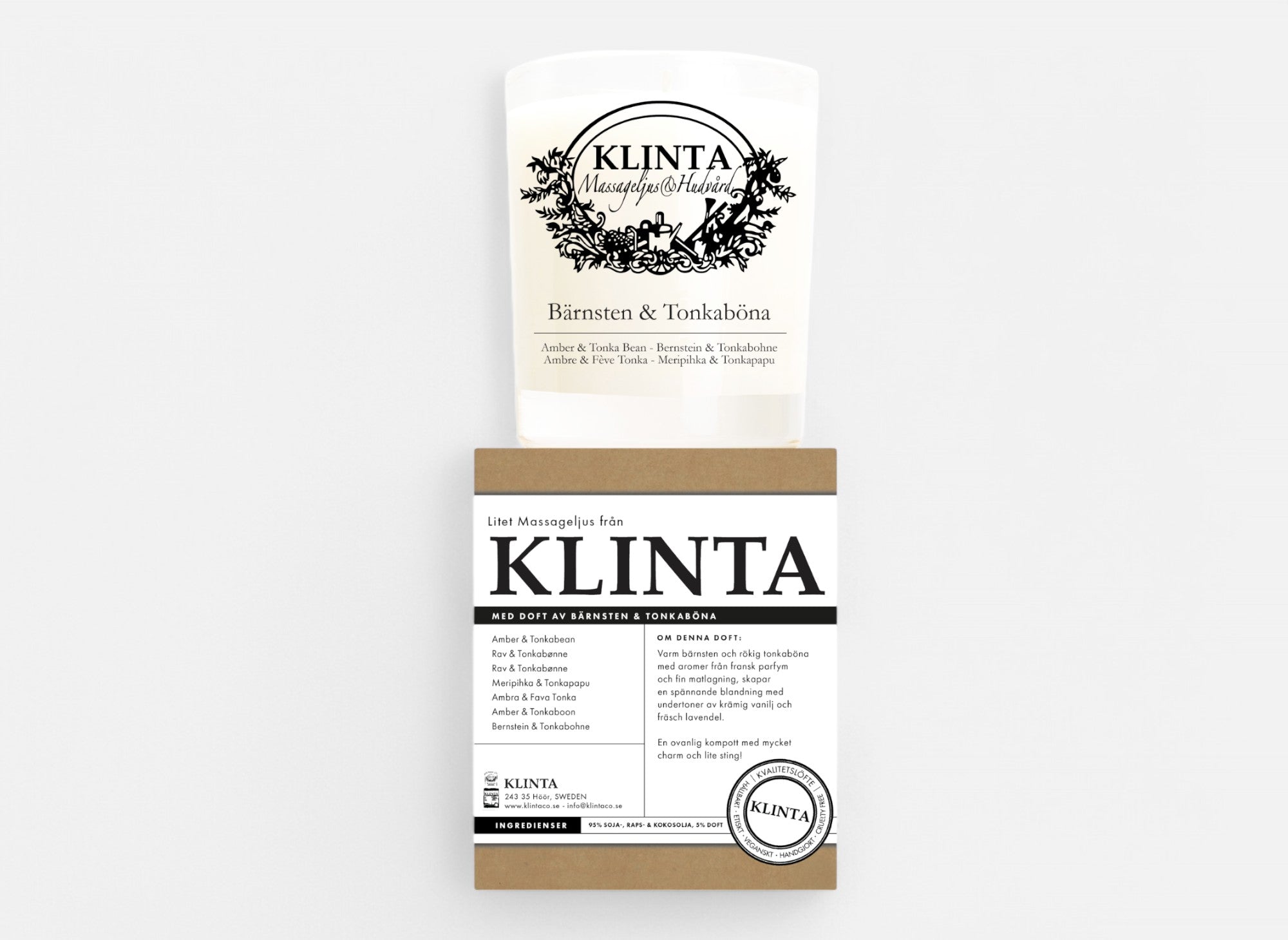 Klinta Ljus Bärnsten & Tonkaböna 18 tim