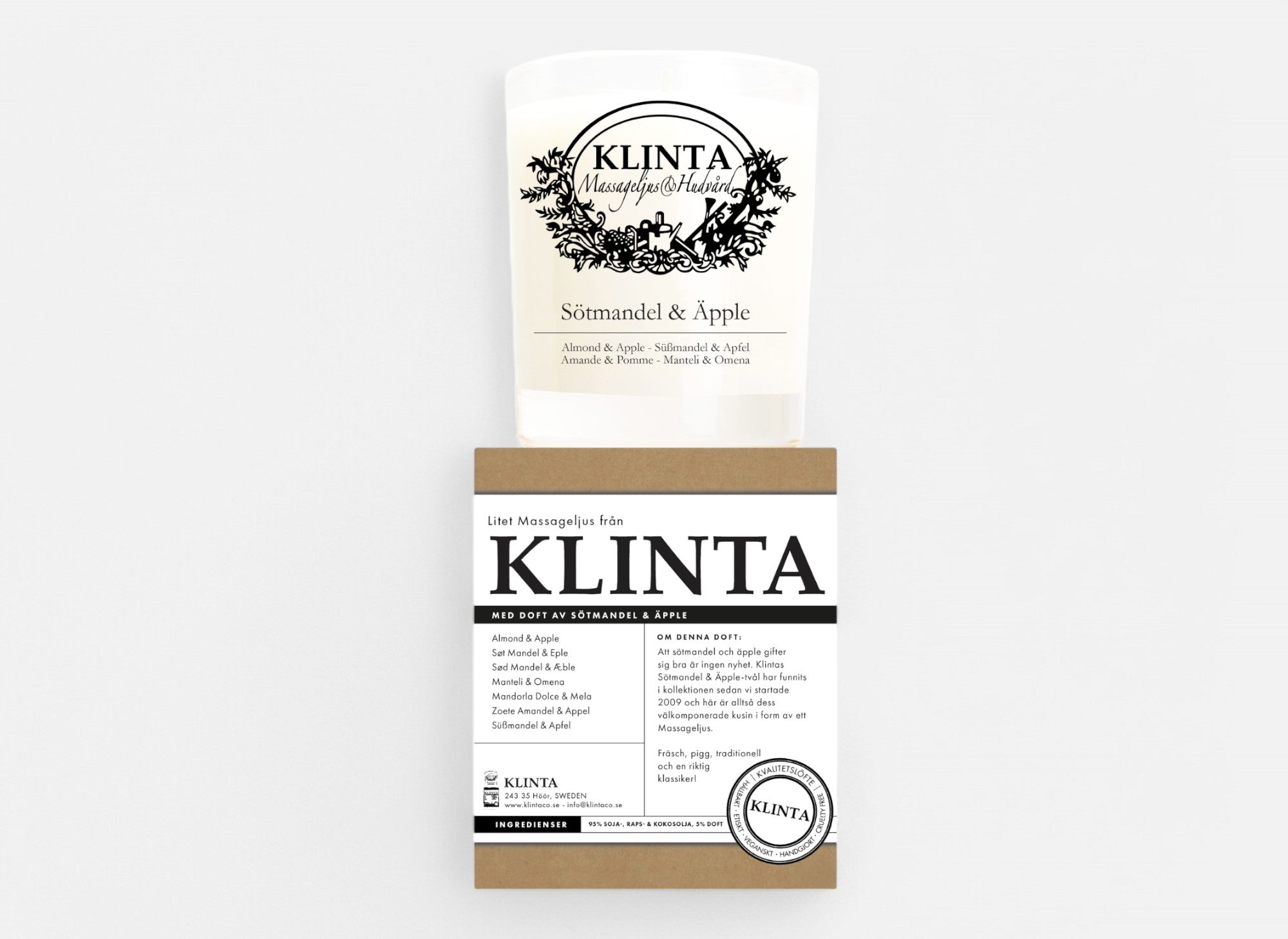 Klinta Ljus Sötmandel & Äpple 18 tim